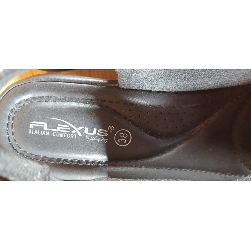 Flexus by Spring Step Mayberry Black Knit Wedge Sandals Women’s Size 38 / 7.5-8 - Picture 10 of 10